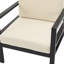 Sièges de patio de 27,7 po, structure en aluminium, coussins, chaise au design épuré pour une utilisation à l'extérieur, construction, coussin, espaces élégants
