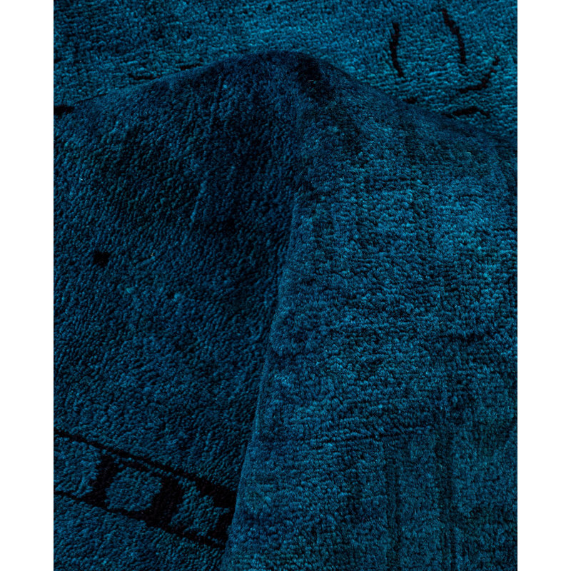 Overdyed One-of-a-Kind 9' 2" X 11' 10" Hand Knotted Area Rug