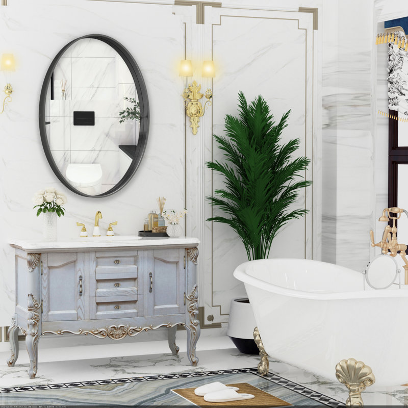 Chachi Metal Oval Mirror, Double Arched