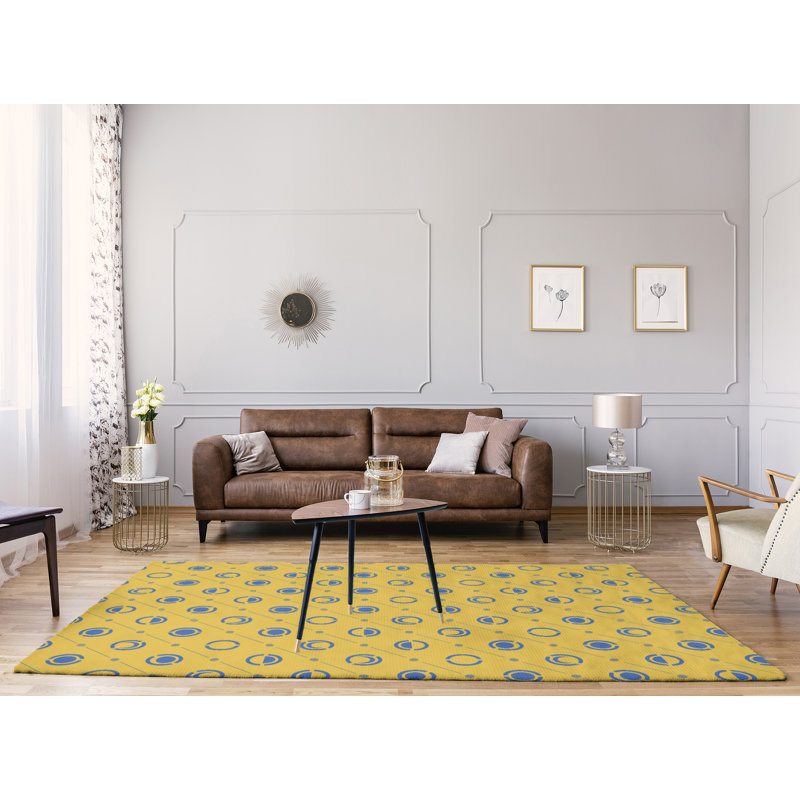 Chenille Geometric Indoor Rug, Rectangle 4' x 6'