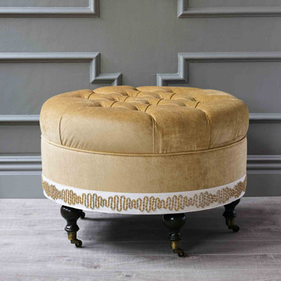 Marceau Velvet Ottoman