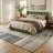 Rug Branch Milan 4' x 6' (3'11" x 5'10") Brown/Grey Geometric Area Rug, Contemporary, Medium Pile, Stain-Resistant Carpet - Living Room, Bedroom, Dining Room, and Kitchen-1392568084
