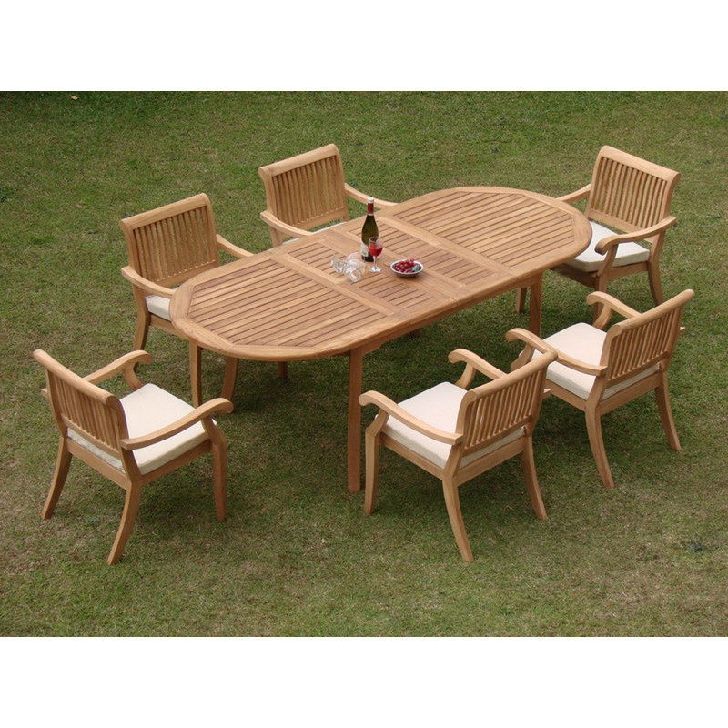 Arbor Outdoor 7 - Piece Teak Dining Set