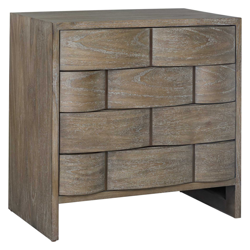  Lydon 4 Drawer Brown Finish Chest