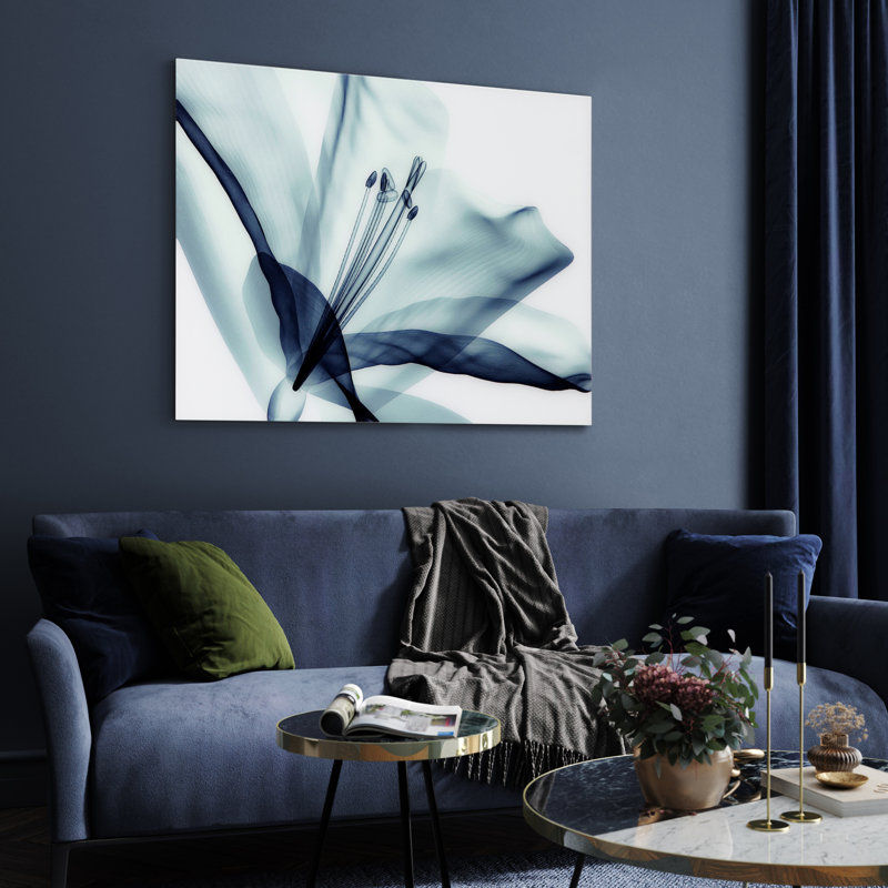 Amaryllis - Reproduction d'art graphique sur verre