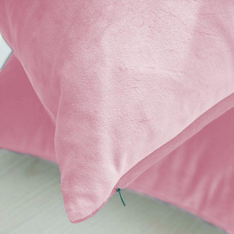 Indoor / Outdoor Square Throw Pillow Cover, Pink