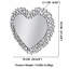 120cm Console Table and Heart‑Shaped Mirror Modern Glam Stylsih