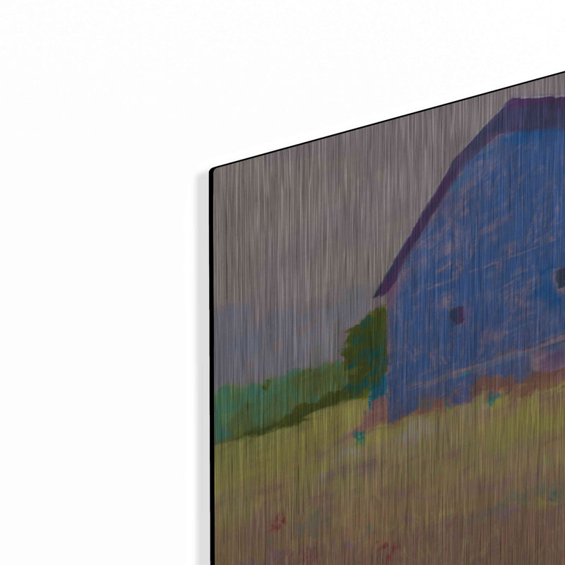 «Summer Field» par Mike Kelly - impression sans cadre sur métal, H 12 po x l 12 po x P 0,13 po