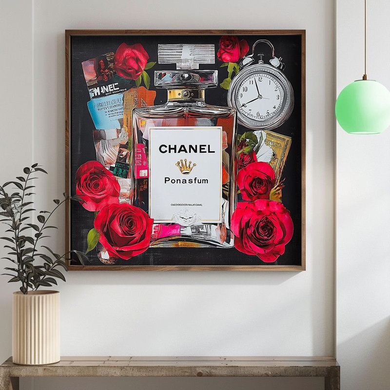 Peinture décorative en panneau de fibres à densité moyenne, H 27,56 po x l 27,56 po