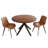 Eilee Wood and Faux Leather Dining Table Set-1286767920-1286767922-1334322074