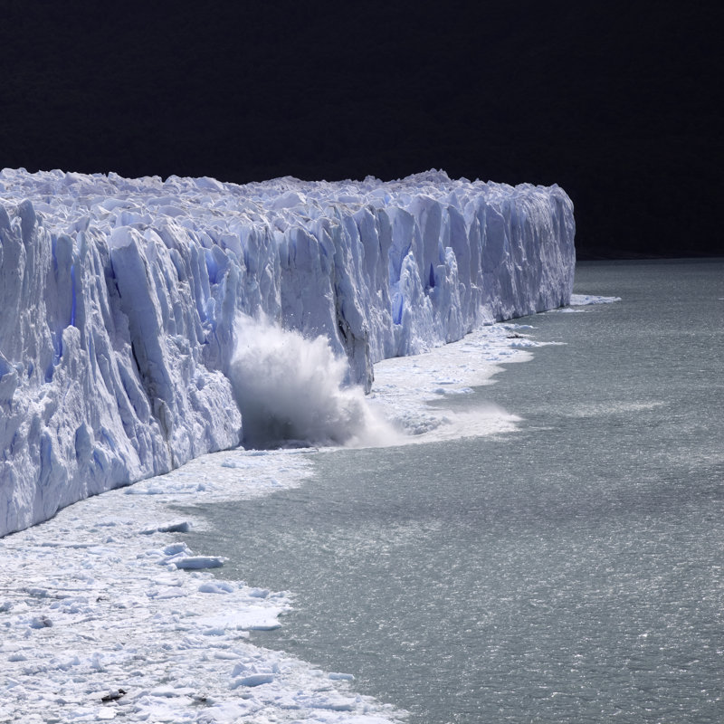 Falling Ice Stack Series - Wrapped Canvas Print, 76cm H x 76cm W