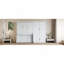 Grand lit escamotable mural avec placard, blanc