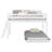 Johannes Solid Wood Twin Low Loft Bed with Ladder and Twin Underbed-1181056684