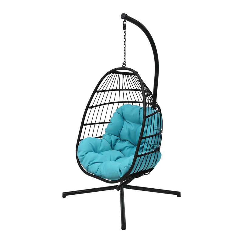 Balancelle avec support Helman, Turquoise