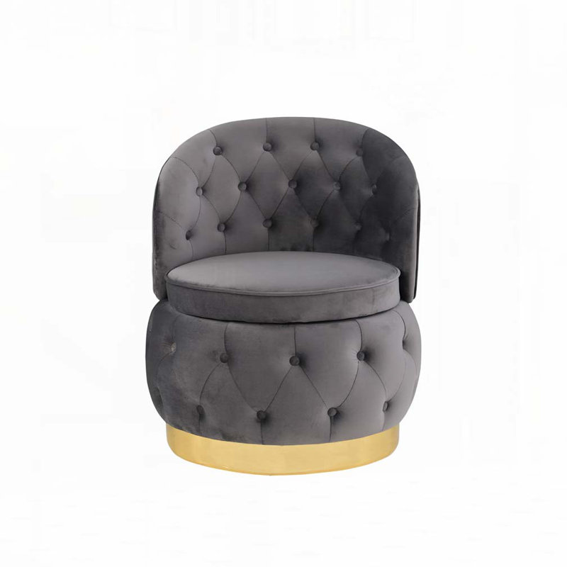 Chaises de rangement pivotantes 360 degrés, Grey