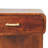 Chestnut T-bar Rounded Bedside
