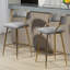 ENSEMBLE DE Tabourets de bar à hauteur de comptoir 2,26 po Corduroy-152104956