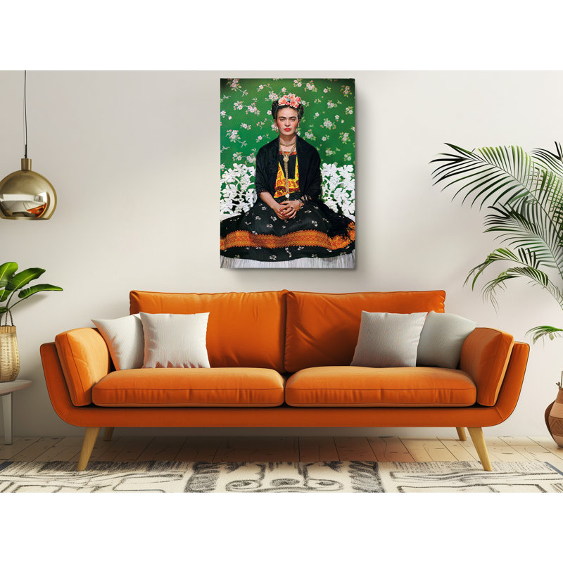 Frida Kahlo Mexican Canvas Print, 60" H x 40" W