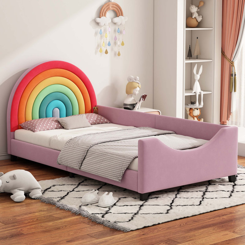 Lit de jour simple tapissier arc-en-ciel Rainbow