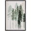 Paysage de forêt boisée «Watercolor Green Pastel Misty Forest Trees Nature» sur-99142299-99142300