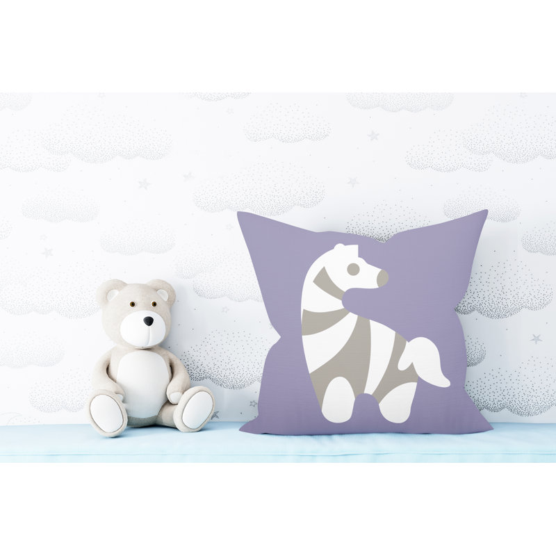 Coussin décoratif Simbi, L 17 po x H 17 po, Iris