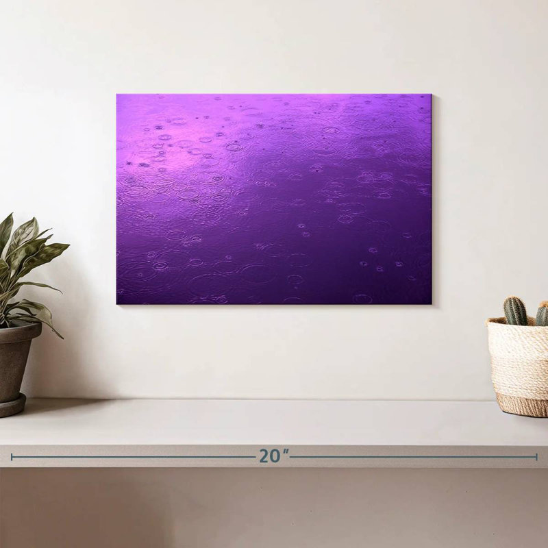 Vue de la pluie mauve Alvord, H 8 po x l 12 po