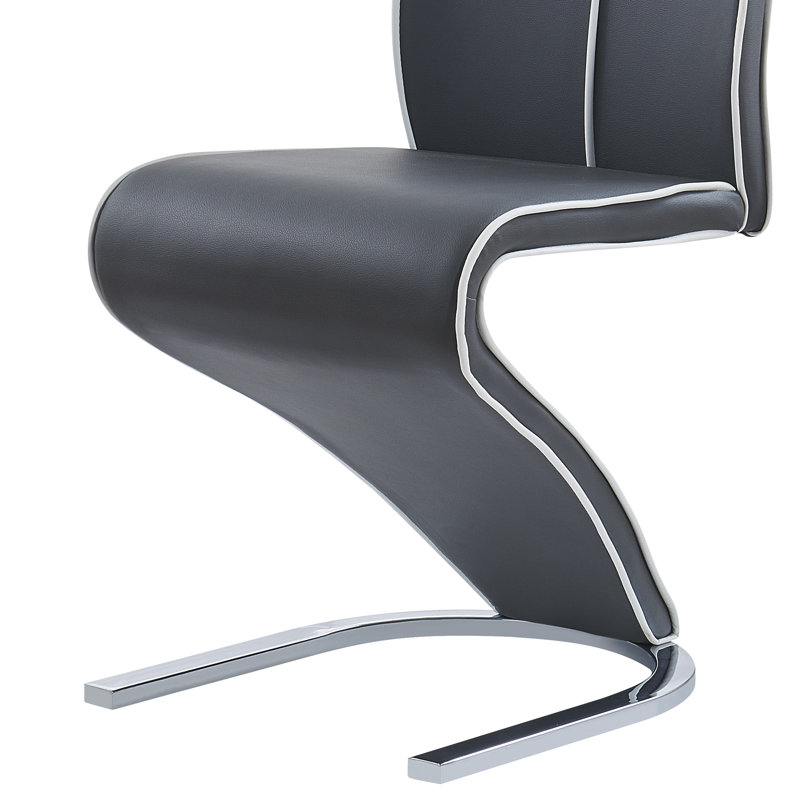 Ajeesh 20'' H Faux Leather Upholstered Side Chair