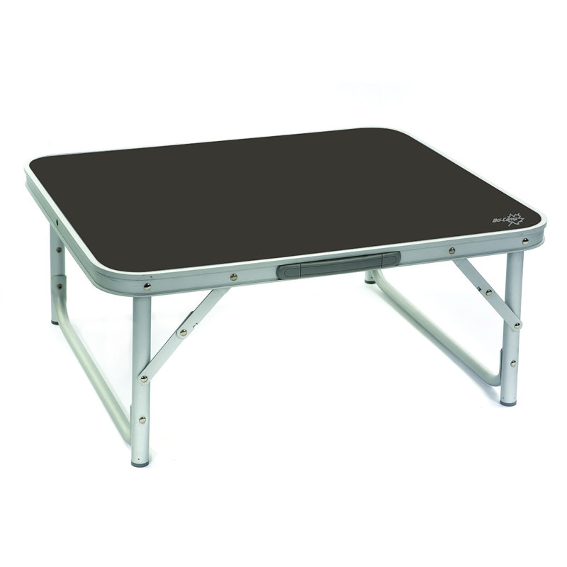 Rectangular Wood Metal Folding Outdoor Camping Table , cm W cm D, Dark Grey, H70 x W60 x L70cm