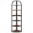 6 Tier Rustic Brown Corner Shelf