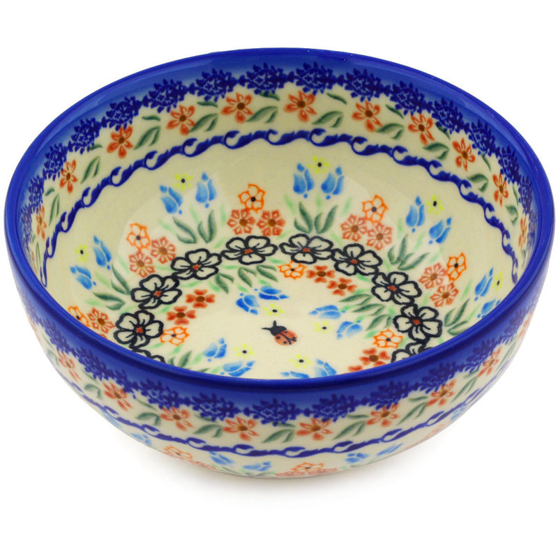 Fanciful Ladybug 32 oz. Rice Bowl