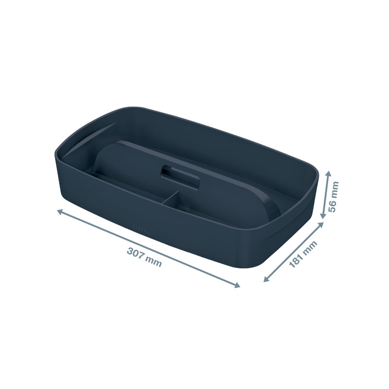 Leitz Cosy Polysterene Decorative Bin, Grey