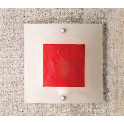 Metro Fusion Steel Flush Mounted Sconce