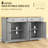 Buffet Cabinet With Storage Drawers, Nordic Style Sideboard-1027509904