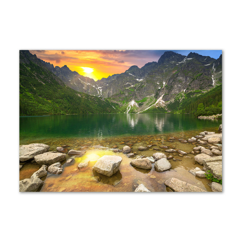 Sea Eye Of The Tatra Mountains - Wrapped Canvas Print