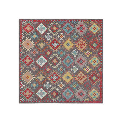 Lamoni Geometric Wool Hand Woven Area Rug