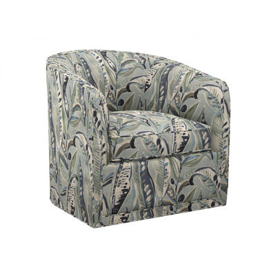 Featured Upholstery Swivel Barrel Chair