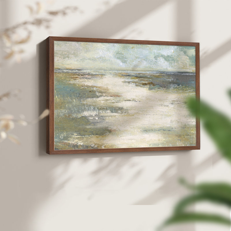 Misty Coast - reproduction encadrée - réarmable, Noyer, H 11 po x l 14 po