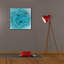  «Aquifer 2» par Alicia Ludwig, art mural sur toile, 26 po x 26 po