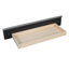 Lit plateforme tapissier grand avec tête de lit à oreilles en velours, 1 grand tiroir et 2 tabourets de rangement latéraux (gris et gris pour les coffres)-1515948090