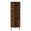 66.73'' Tall Corner Cabinet With 2 Fluted Doors And Shelves-884527847