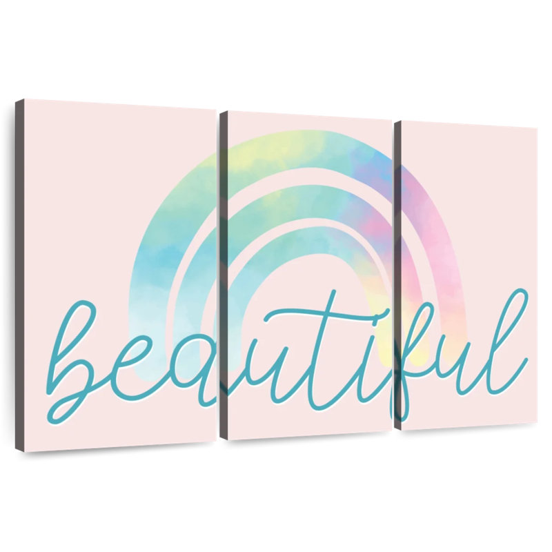 Ashelle magnifique arc-en-ciel, H 28 po x l 45 po