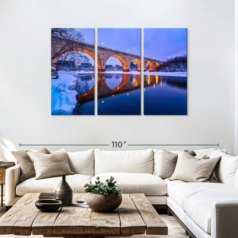 Lilie Sunset Bridge, 48" H x 74" W