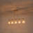 5-Light Clear Glass Linear Kitchen Island Pendant
