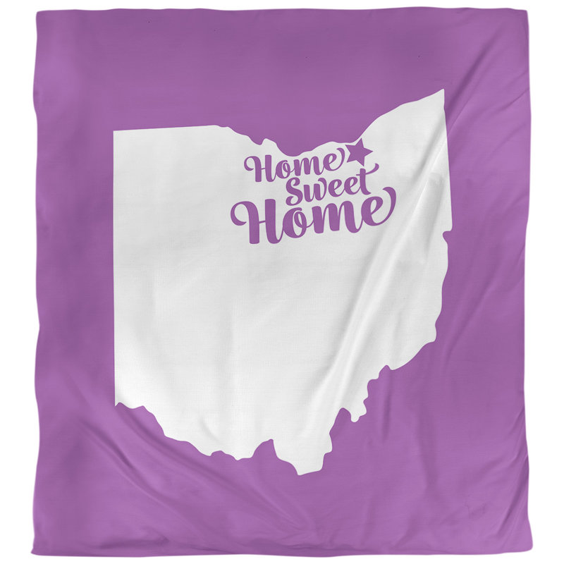 Housse de couette de cleveland pour la maison, Polyester brossé, Violet