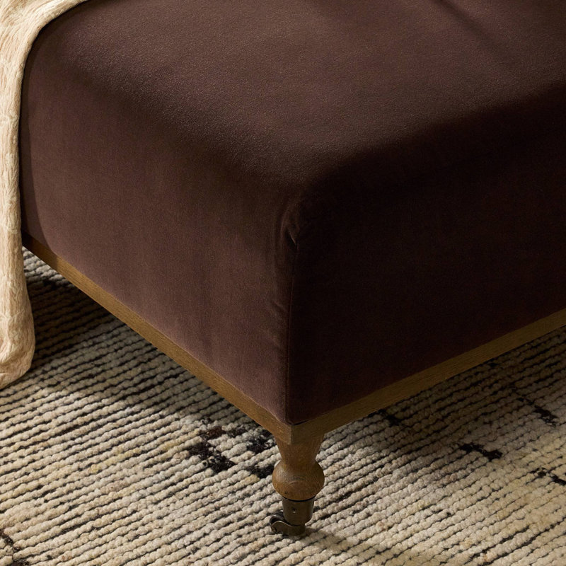 Harlin Cocktail Ottoman-Surrey Cocoa