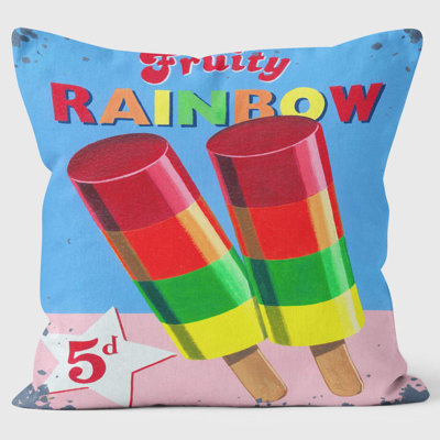 Fruity Rainbow - Martin Wiscombe - Art Print Cushion