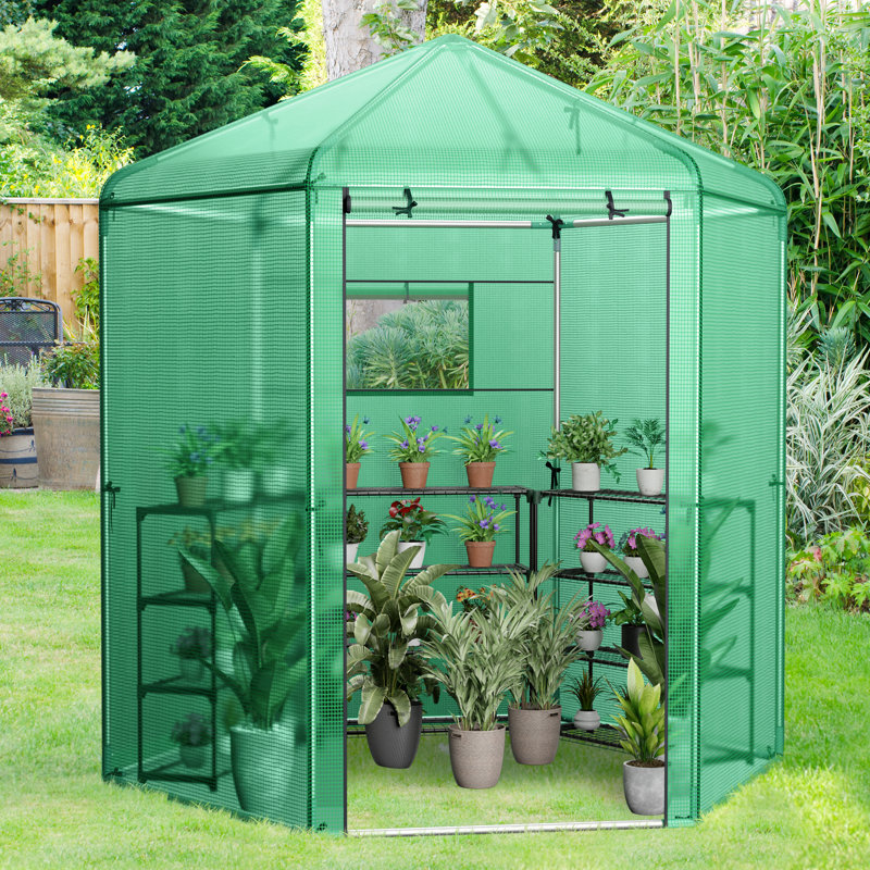 Breeanne 7 Ft W x 6 Ft D Greenhouse