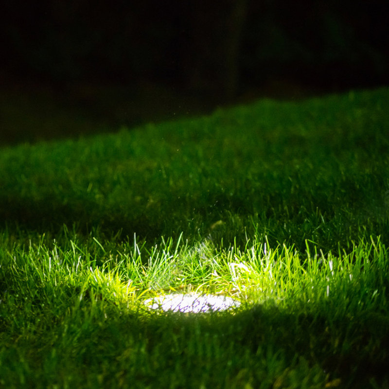 Silver Low Voltage Solar Powered Integrated LED Metal Pathway Light Pack, 5500 K