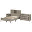 Ensemble 3 pièces Modern Farmhouse comprenant une tête de lit avec ports de charge, table de chevet et commode-1789501834