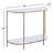 Luciana White Marble Top Console Table